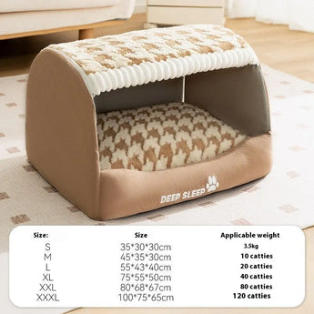 Premium curved dog bed with three-dimensional bear design for stylish and cozy pet sleep