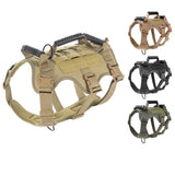 Durable K9 dog harness featuring tactical chest design optimized for walking medium and large dogs.