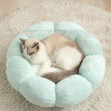 Pet Bed Mat New Pet Soft Dog Cat Blanket Flower Shaped - J.S.MDog Bed, Cat Bed, Dog Product, Cat ProduCJJJCWGY03136-Green light pink-40cm