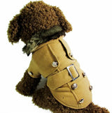 Dog clothes warm cotton pet clothing with dog