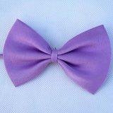 Adjustable Dog Cat Bow Tie Collection for Stylish Pets bright purple