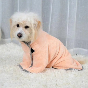 Absorbent Towel Dog Bathrobe 