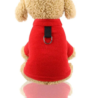 Fleece D Buckle Dog Clothes - J.S.MDog Clothing, Dog ProductCJJJCWGD00388-Red-L