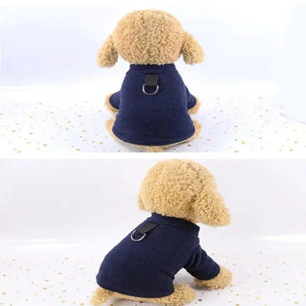 Fleece D Buckle Dog Clothes - J.S.MDog Clothing, Dog ProductCJJJCWGD00388-Blue-L