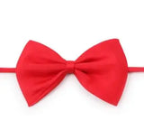 Adjustable Dog Cat Bow Tie Collection for Stylish Pets bright Red