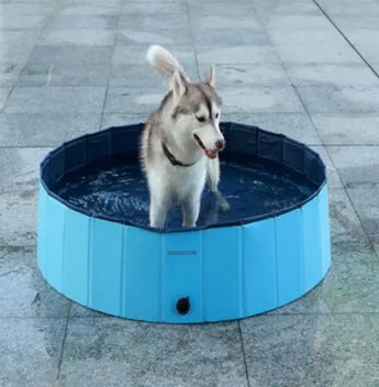 Dive Into Summer Fun: Introducing the Pet Pool Dog Swimming Pool - J.S.MDog Product,CJJJCWGY00599-Blue-L