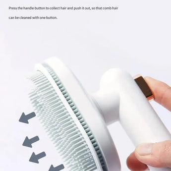 Effortless Pet Grooming: Introducing Our Self-Cleaning Pet Comb - J.S.MDog Supplies, Cat Supplies, Dog Product,CJGY176027003CX