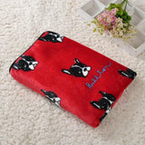 Dog Kennel Coral Fleece Blanket 