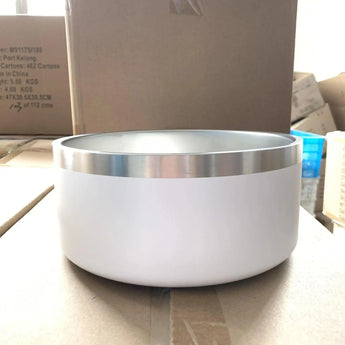 Stainless Steel Dog Bowl Upright Dog Bowl 