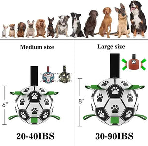 Interactive Dog Football Toy Soccer Ball Inflated Training Toy For Dogs - J.S.MDog Toy, Dog ProductCJGY1858682-A