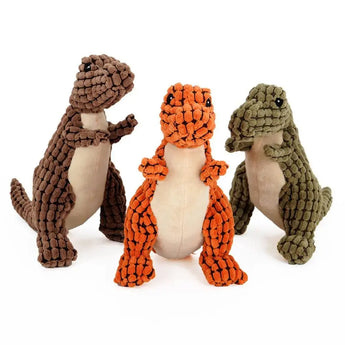 Dinosaur Interactive Toys for Giant Dogs - Plush and Chewy Delight! - J.S.MDog Toy, Dog ProductCJWJWJYZ01315-Set-25cm