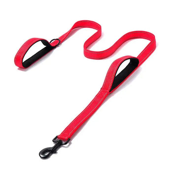 Pet Products Leash Leash Nylon Double Thickened Reflective Dog Leash J.S.M