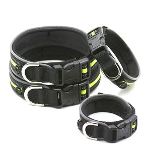 Thicken Comfortable Luminous Neoprene Plus Velcro Collars for Dogs 