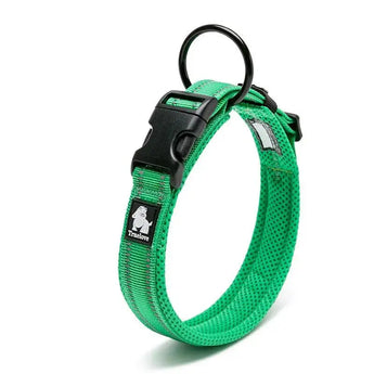 in green Secure Anti-Strangulation Collar for Dogs - Designed for Maximum Comfort and Peace of Mind