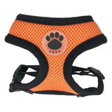 Enhanced breathable dog harness for ultimate comfort, designed to make walks enjoyable for pets. in orange