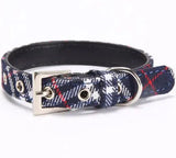 Leather Twill Dog Collar for Your Pup's Style black