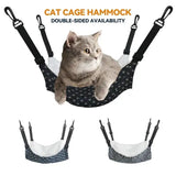 Fashionable pet hammock with non-slip base and plush cushion, ideal for stylish cats and dogs