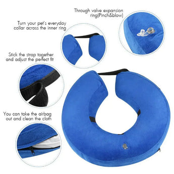 Durable inflatable pet cover offers comfort and protection during grooming, making care stress-free.