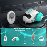 Interactive remote-controlled teaser toy for cats, promoting exercise and mental stimulation.