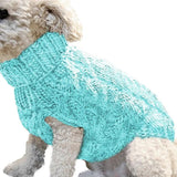 Pet Sweater Dog Clothes blue